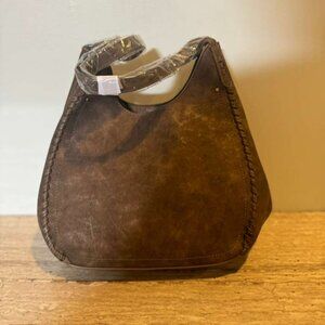 NWT Style Co Whip-Stitch Soft Hobo Bag Melted Chocolate